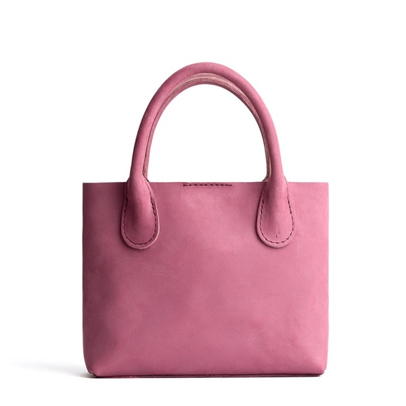 Portland Leather Handbags - PORTLAND LEATHER SMALL CROSSBODY BAG PINK
